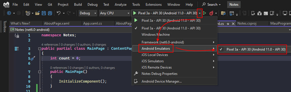 .NET MAUI Emulator